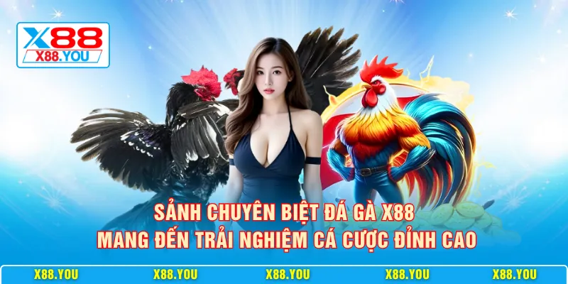 Sảnh chuyên biệt đá gà X88 mang đến trải nghiệm cá cược đỉnh cao
